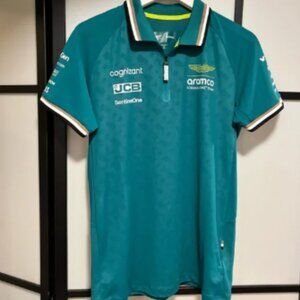 HUGO BOSS ASTON MARTIN Racing Formula F1 Team Shirt Men's Size Medium